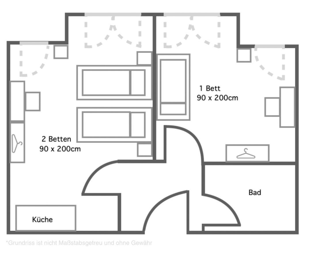 2 Zimmer Apartment Mit Bis Zu 4 Einzelbetten In Der Land Of Living 凯尔海姆 外观 照片